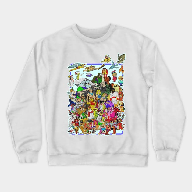 hanna barbera squad cartoon Crewneck Sweatshirt by Distiramoth